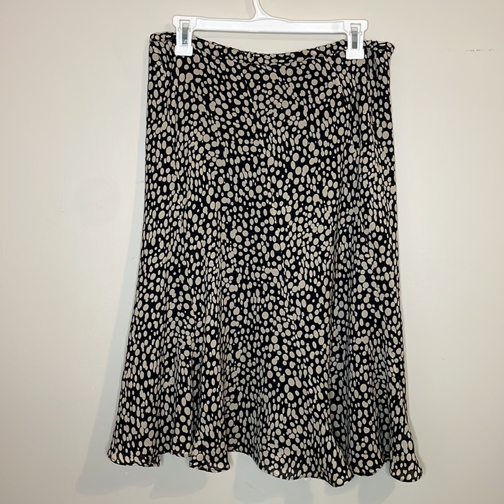 Jones New York Black and White Midi Skirt